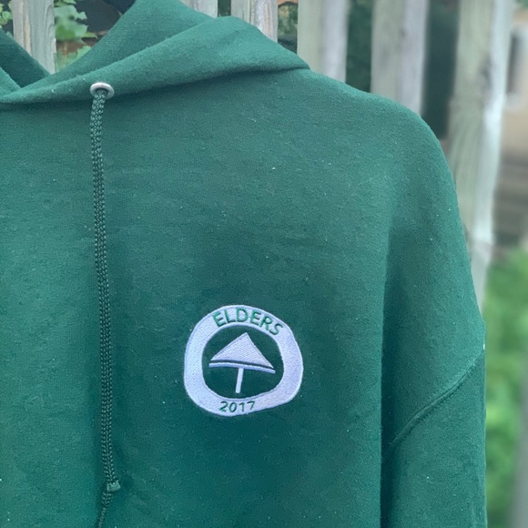 Forest Green Custom Camp Hoodie - Picture 2 of 3